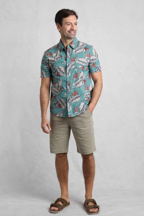 WeirdFish Faraway Organic Short Sleeve Shirt